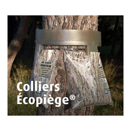 Colliers Écopiège®, Motif Écorce ou Transparent, La Mésange Verte